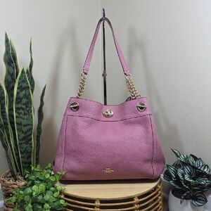 Coach Turn-lock Edie Shoulder Bag